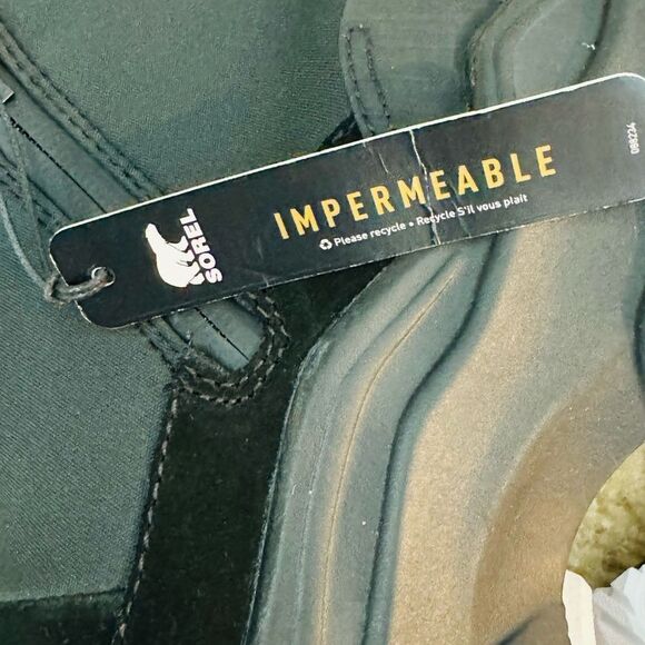 NWT SOREL Kinetic Breakthru Acadia Black Suede Bootie Women's Sz 7 - Picture 6 of 13